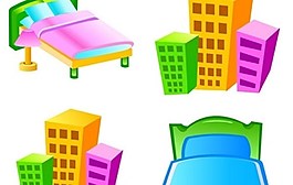公益矢量酒店图标