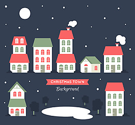 圣诞房屋背景