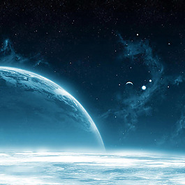 梦幻星球星空背景图片