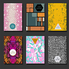 彩色艺术几何画册图片