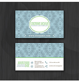 个性名片设计矢量图模板