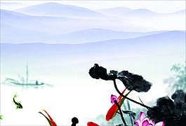 彩色水墨画册背景-04