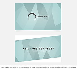 几何卡片矢量图