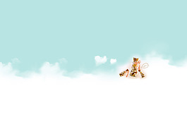 蓝色的天空淘宝背景