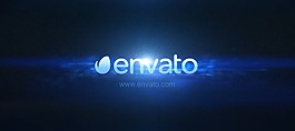 AE模版：优雅蓝色粒子光效LOGO标志展示0730A30