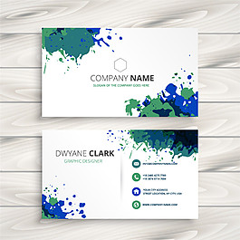 时尚名片设计模板矢量