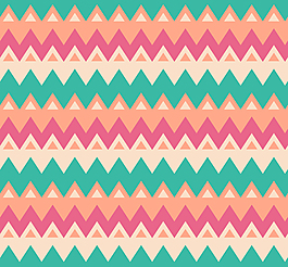 彩色曲线波纹无缝背景矢量素材