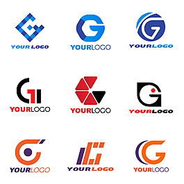 G字母变形logo图标