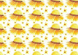 免费矢量Junina Hat Background