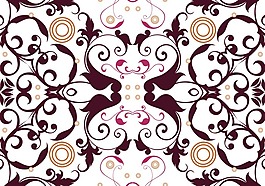 抽象花无缝矢量