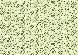 绿色形状的抽象图案的背景