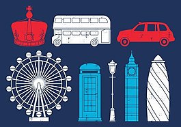 英国旅行图标