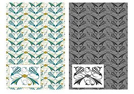 自由繁荣艺术Deco Vector Pattern