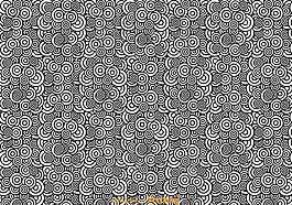 黑白抽象圆模式