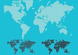 点世界地图矢量