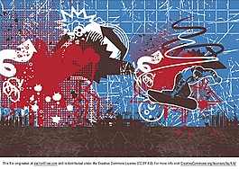 炫彩花纹矢量素材