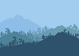 森林背景矢量