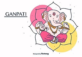 ganpati矢量背景