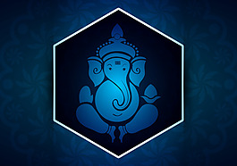 ganpati背景矢量