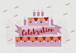 免费生日庆典矢量背景