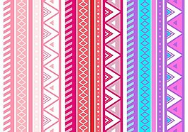 免费的粉红阿兹特克几何无缝矢量模式
