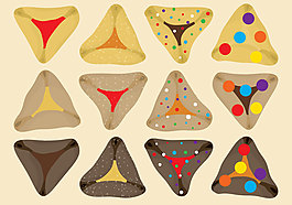 hamantaschens向量