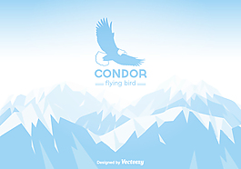 Condor自由矢量冬季山地景观