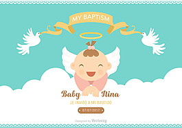 自由bautizo向量的邀请