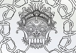色成人Barong Page Vector