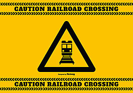 铁路交叉警示标志
