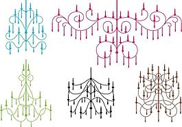 Crystal Chandelier矢量