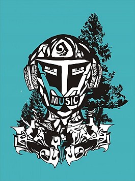 抽象的音乐矢量插画图标