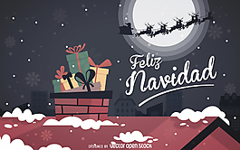 Feliz Navidad的旗帜背景