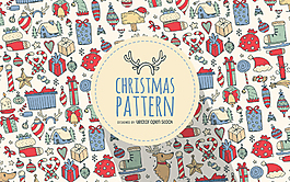 圣诞绘制元素模式