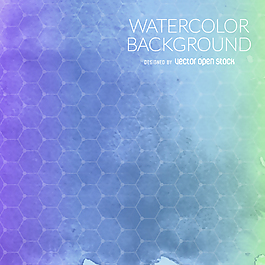 紫色蓝色水彩背景网