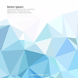淡蓝色背景的剪贴画多边形