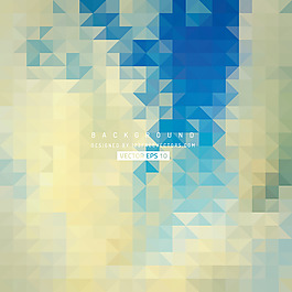 蓝色浅褐色三角形矢量背景