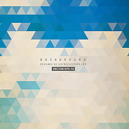 蓝色浅褐色三角形背景图像