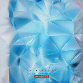 抽象蓝色Low Poly Background