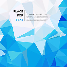 天蓝色多边形背景剪贴画