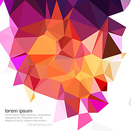 红紫色多边形背景