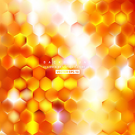 红黄六边形背景图案