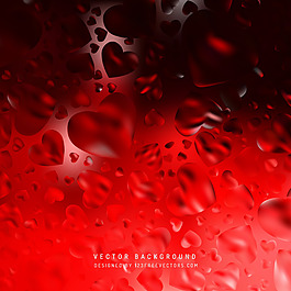 红黑爱的心背景