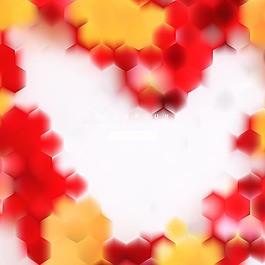 红黄六边形背景图案
