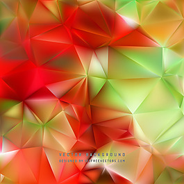 红绿色几何多边形背景