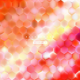 红黄六边形背景图案