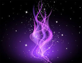 紫色梦幻炫光背景图片