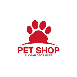 红色爪印logo图片