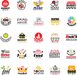 创意美食logo设计图片