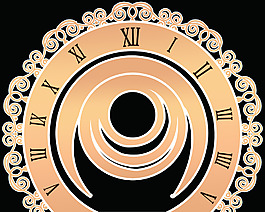 时钟婚礼背景素材